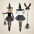 Chaparral Hollow Light-Up Witch Costume, 5 pieces, photo 1