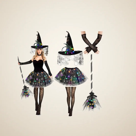 Chaparral Hollow Light-Up Witch Costume, 5 pieces, photo 1