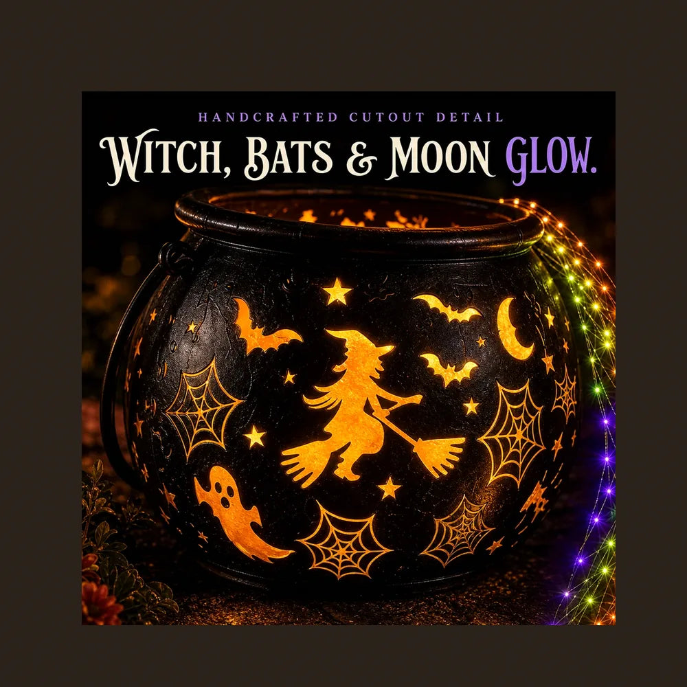Witch & Cauldron Glow Stake, photo 4