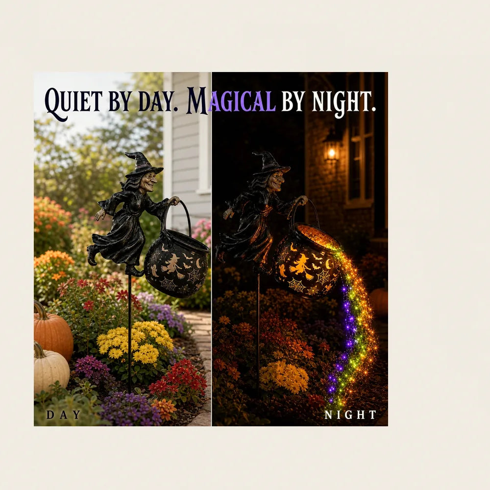 Witch & Cauldron Glow Stake, photo 5
